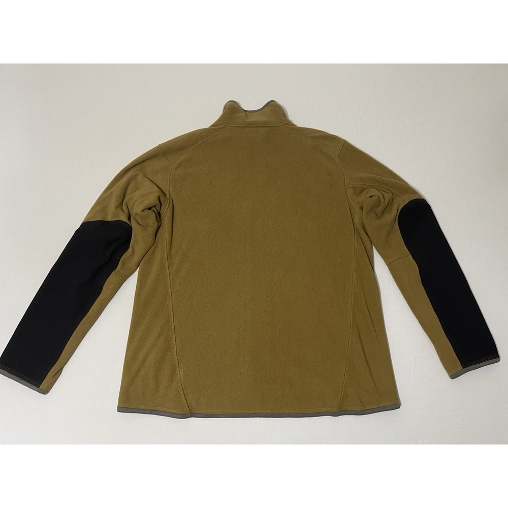 Burton AK Fleece Jacket Mens‎ XL Brown Black Full Zip Outdoor Technical Layer - Picture 7 of 9